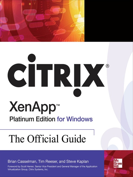 Cover image for Citrix XenApp Platinum Edition for Windows